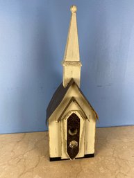 Wooden Church Bird House