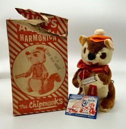 Vintage Alvin The Chipmunk ~ W/Box ~ Monarch 1959