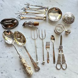 A Varied Collection Of Hight Quality And Antique Silver Plate Cutlery