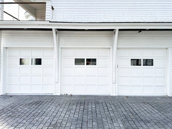 Three Large Garage Doors And Liftmaster Lift Systems - WOW!