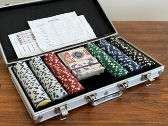 Poker Chips In A Road Case