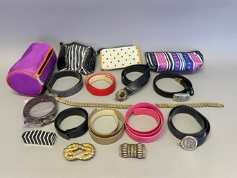 Lot Of Womens Belts, Buckles, And Misc
