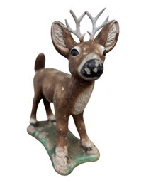 Vintage 1960s Concrete Deer - 17 Inches Long 18 Inches Tall