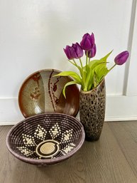 Ceramics &  Wicker Decor