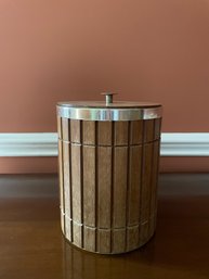 Wooden Exterior Ice Bucket Set