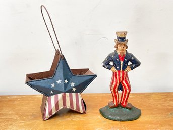 An Antique Uncle Sam Doorstop And More Patriotic Decor
