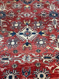 Wool Hand Knotted Area Rug 88' X 113'