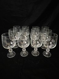 Tall Ball Stemmed Wine Glasses