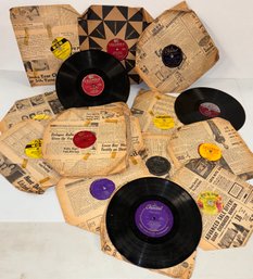 Large Lot Of Well - Preserved Antique Records - Decca, MGM, Columbia, More (1900'S Paper) - Lot 1