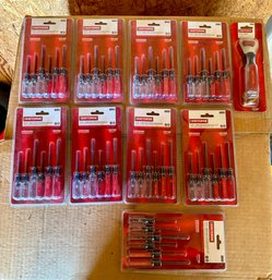 Lot 9 New In Box Craftsman 6 Piece Jewelers Screwdriver Sets & 1 Bottle Opener