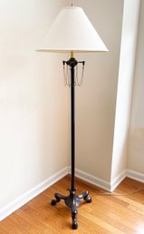 A Bronze Art Nouveau Style Standing Lamp