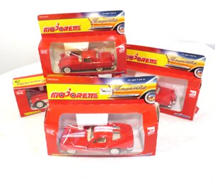 4 Vintage Majorette Die Cast Legends 2400 Series New In Packages