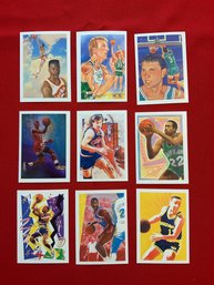 1990 NBA HOOPS Team Checklists Lot 1