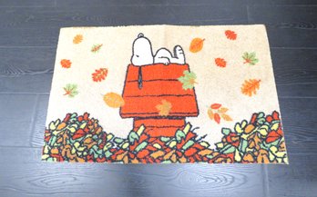 Vintage Snoopy Dog House Fall Rug Mat