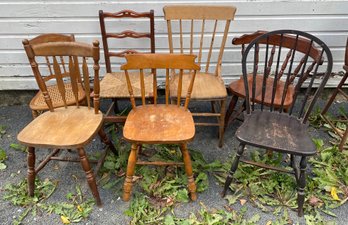 Mixed Lot Of Country Chairs