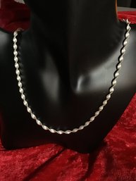 Beautiful Twisted Sterling Silver Necklace