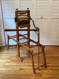 Antique Wood & Iron Improved Eclipse Clothes Washer Wringer, 1888 With Queen Rack Washing Machine