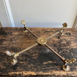 A Footed Adjustable Trivet  - Brass