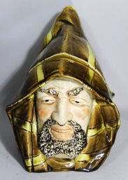 Fine Antique Figural Majolica Humidor Of An Arab Man