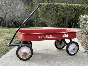 A Vintage Radio Flyer Wagon