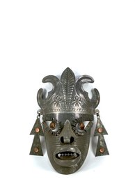 Mexican Folk Art Tin Work Mask