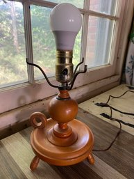 Vintage Three Legged Stool Design Table Lamp