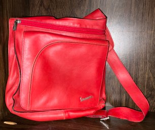 Red Leather VESPA Bag