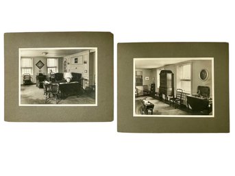 Pair Of B&W Mounted Photos