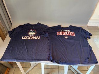 Pair Of Uconn Huskies Shirts