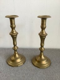 Large Brass Candle Stick Holders