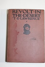 Revolt In The Desert  T.E. Lawrence Mar 1927 Us First Ed