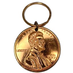 Big 1995-D Penny Keyring