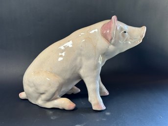 An Utterly Fantastic Ceramic Piglet With A Farmhouse Vibe