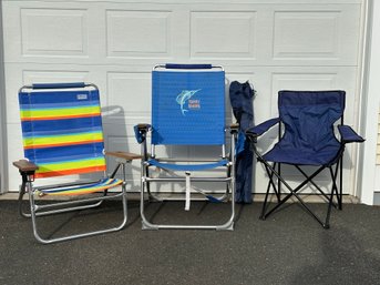 A Grouping Of Beach & Sports Chairs