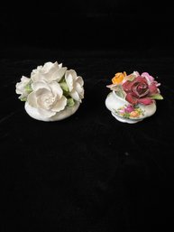 Porcelain Floral Figurines