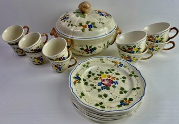French Longchamp Porcelain Set