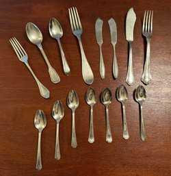 Group Of Miscellaneous Sterling Silver & Silver Plated Flatware