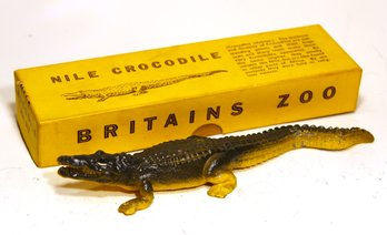 Britains Nile Crocodile Large Lead Figure In Original Box Pristine Condition