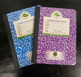 New Old Stock Pair Of Composition Notebooks