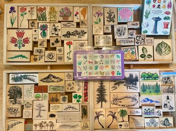 Rubber Stamps For Crafting - Nature & Floral Themed