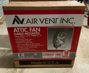 NEW Attic Fan By Air Vent INC ~ Model WCGB ~