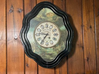 Antique Fusch Durget Wall Clock