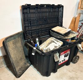 A Husky Tool Box On Wheels AND Full Of Painting Supplies!