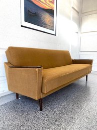 Vintage MCM Danish Style Pull Out Sofa - Daybed