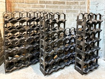 A Set Of Vintage Modern Modular Swiss Made Acrylic Wine Racks!