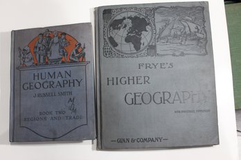 2 1920's Geography Books