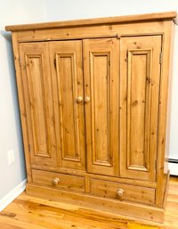 Vintage English Country Pine Cupboard Purchased At Knock On Wood