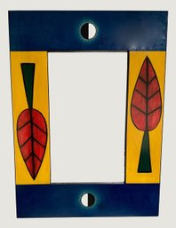 Vibrant Colorful  Modern Folk Art Wall Mirror