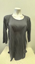 CALYPSO St. Barth Grey 3/4 Sleeve Top Size XS