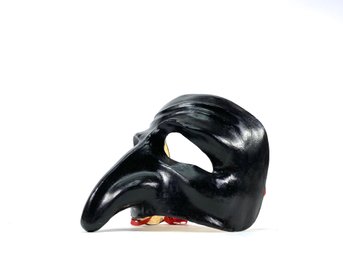 Pantalone Venetian Masquerade Mask Black